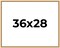 36x28 Classic Modern Gold Picture Frame - UV Acrylic, Foam Board Backing, Hanging Hardware